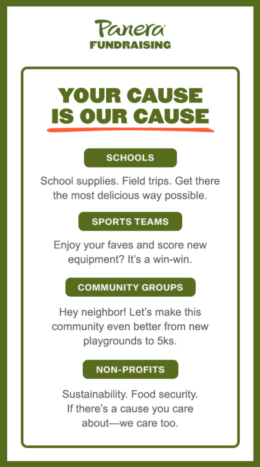 your cause is our cause